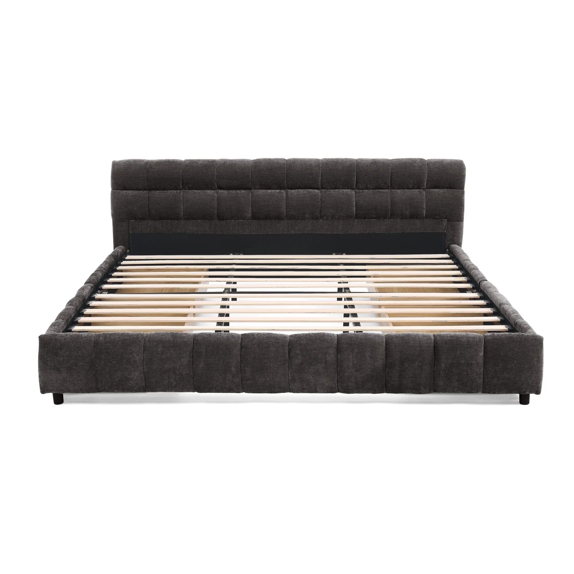 Aldora - Upholstered Bed Frame with Storage Drawer & Headboard