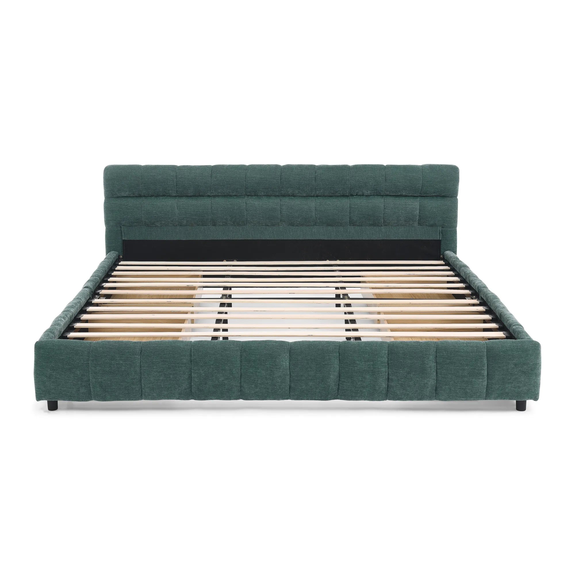 Aldora - Upholstered Bed Frame with Storage Drawer & Headboard