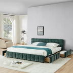 Aldora - Upholstered Bed Frame with Storage Drawer & Headboard