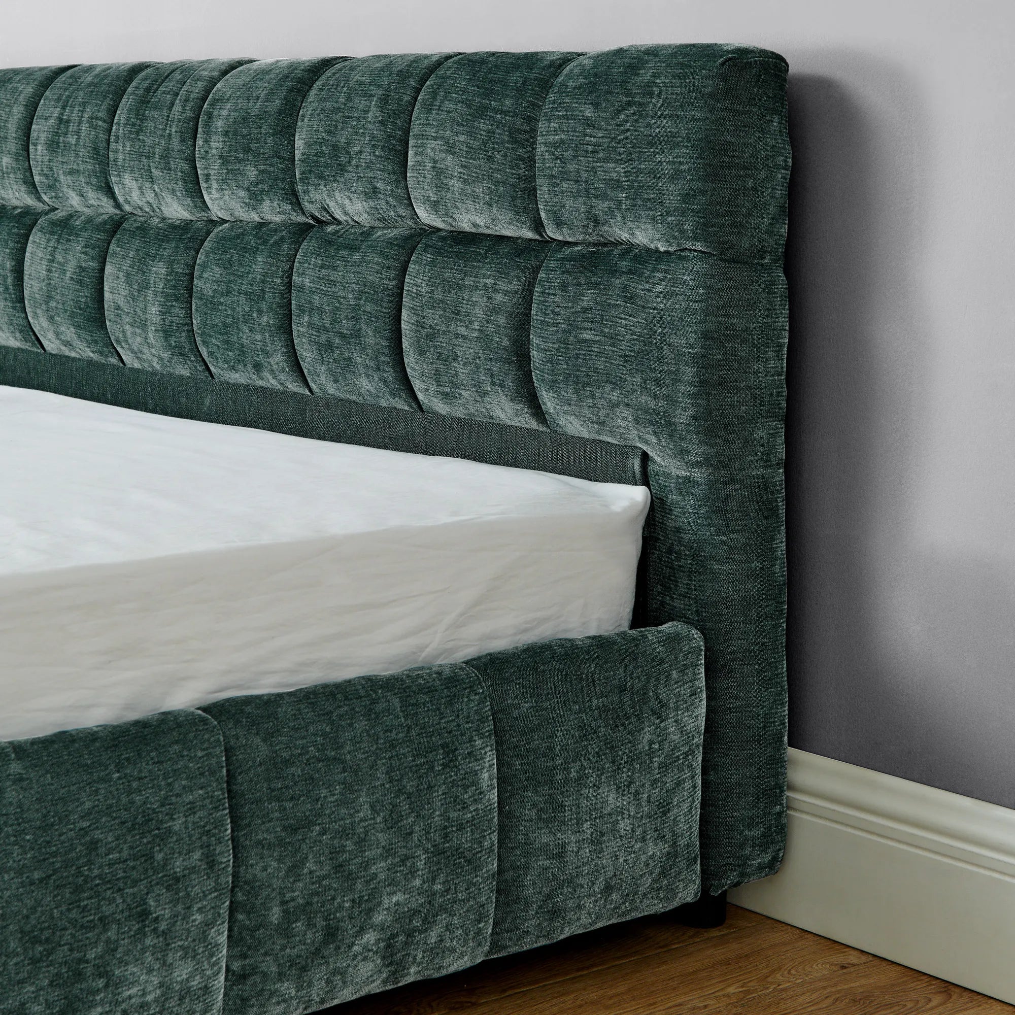 Aldora - Upholstered Bed Frame with Storage Drawer & Headboard