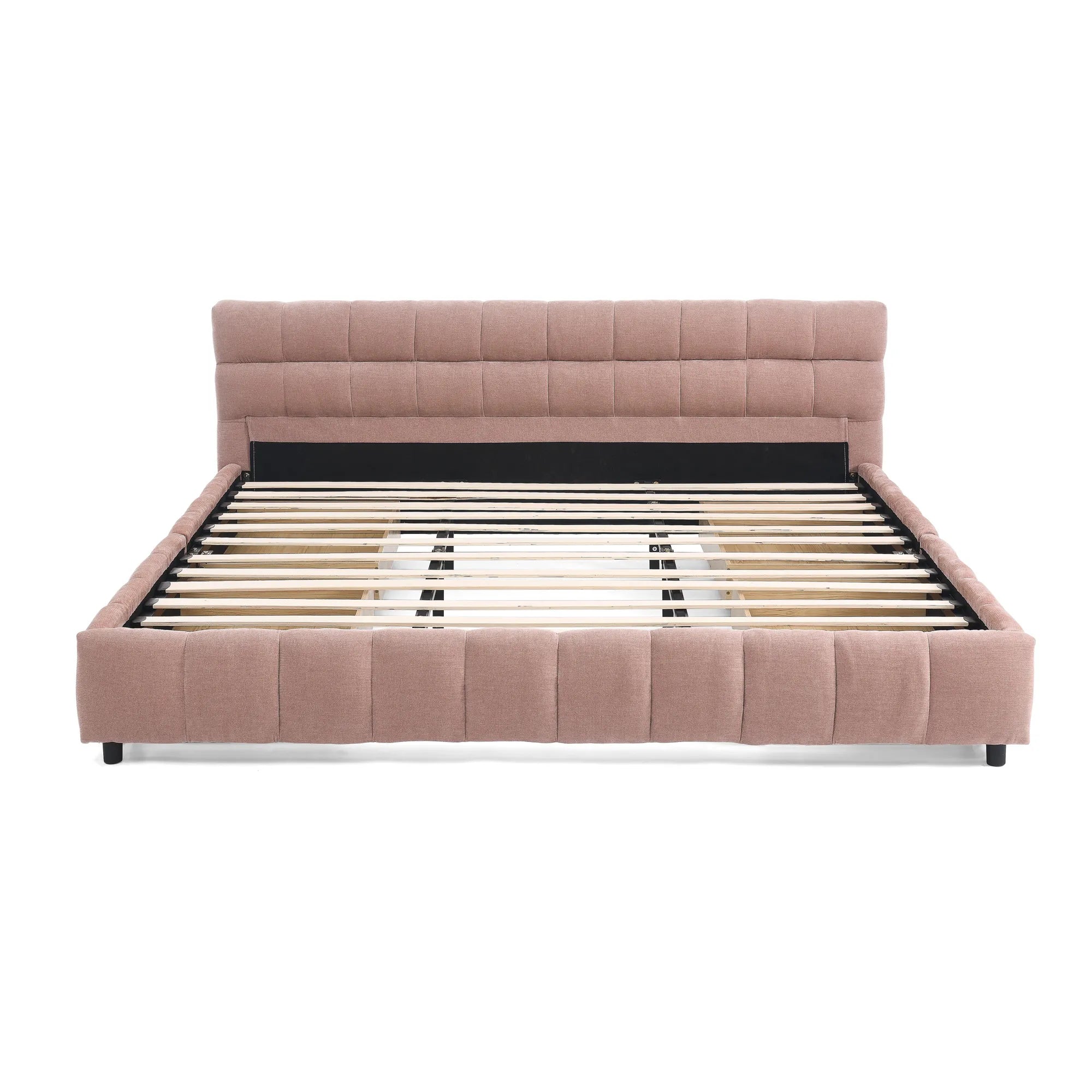 Aldora - Upholstered Bed Frame with Storage Drawer & Headboard