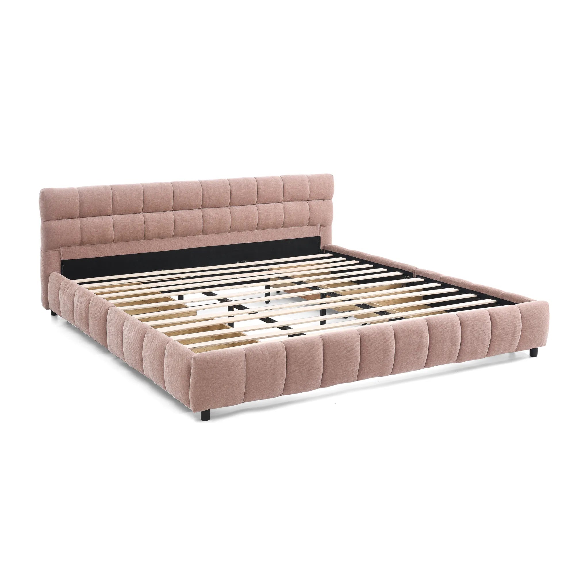 Aldora - Upholstered Bed Frame with Storage Drawer & Headboard