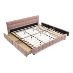 Aldora - Upholstered Bed Frame with Storage Drawer & Headboard