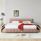 Aldora - Upholstered Bed Frame with Storage Drawer & Headboard