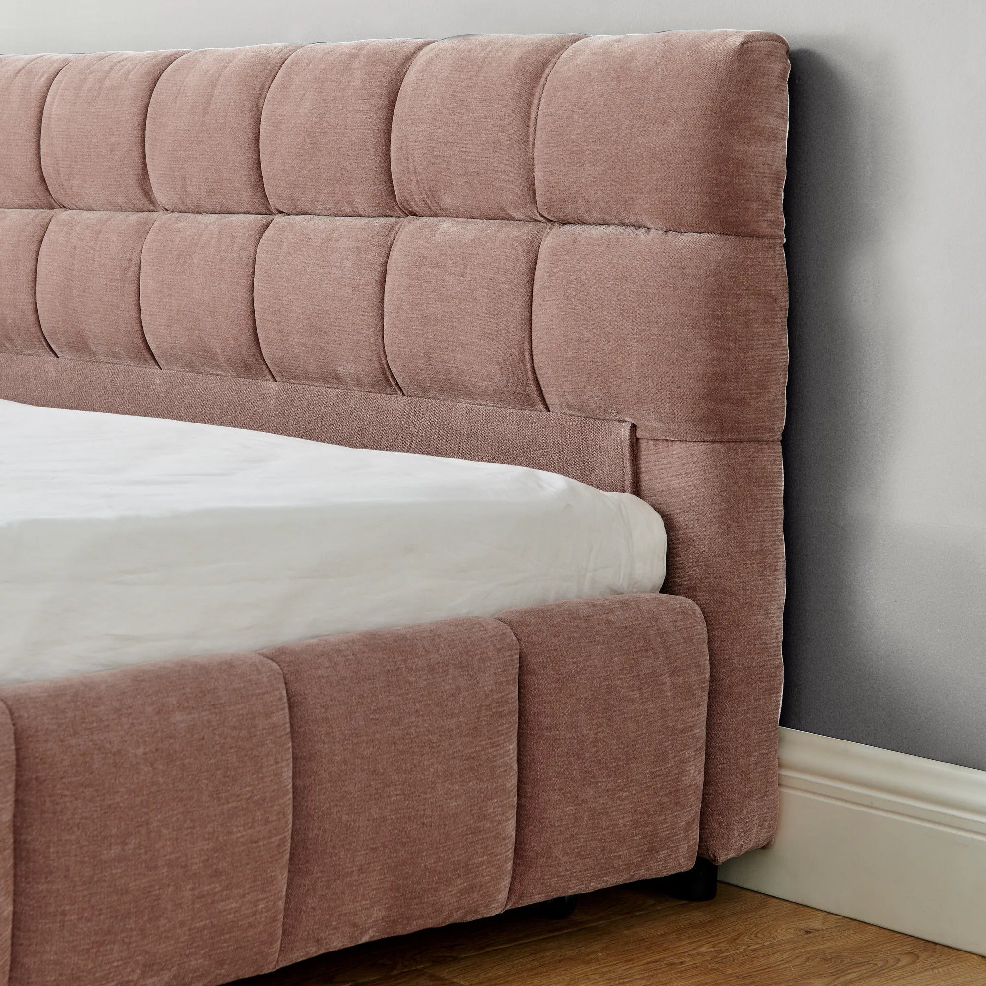 Aldora - Upholstered Bed Frame with Storage Drawer & Headboard