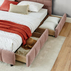 Aldora - Upholstered Bed Frame with Storage Drawer & Headboard