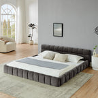 Aldora - Upholstered Grounded Bed Frame With Headboard