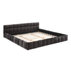 Aldora - Upholstered Grounded Bed Frame With Headboard