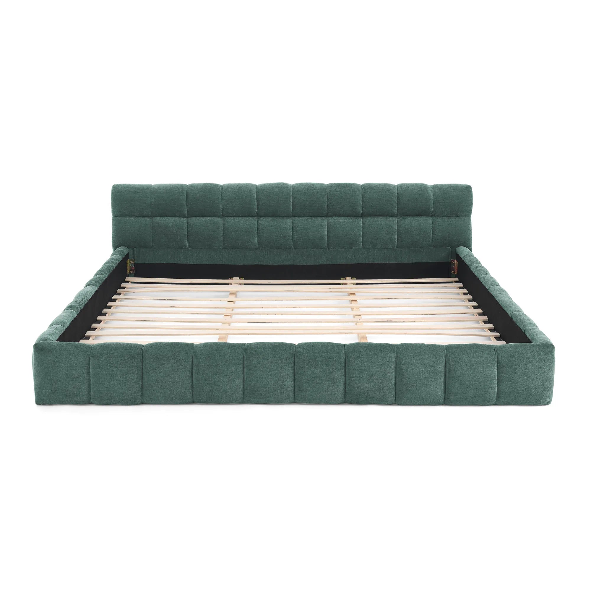 Aldora - Upholstered Grounded Bed Frame With Headboard
