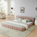 Aldora - Upholstered Grounded Bed Frame With Headboard