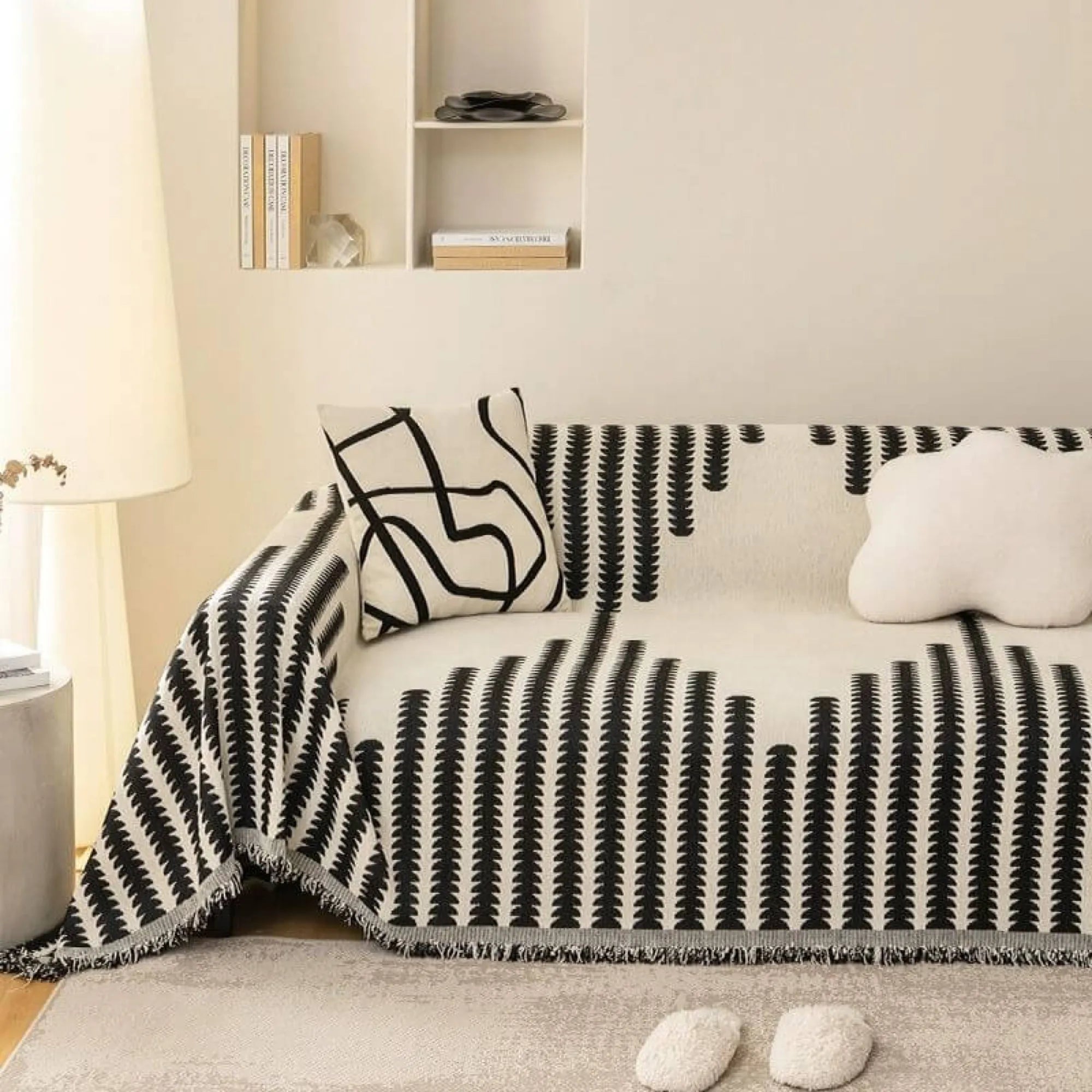 All-Season Chenille Fabric Anti-Scratch Sofa Cover Slipcover