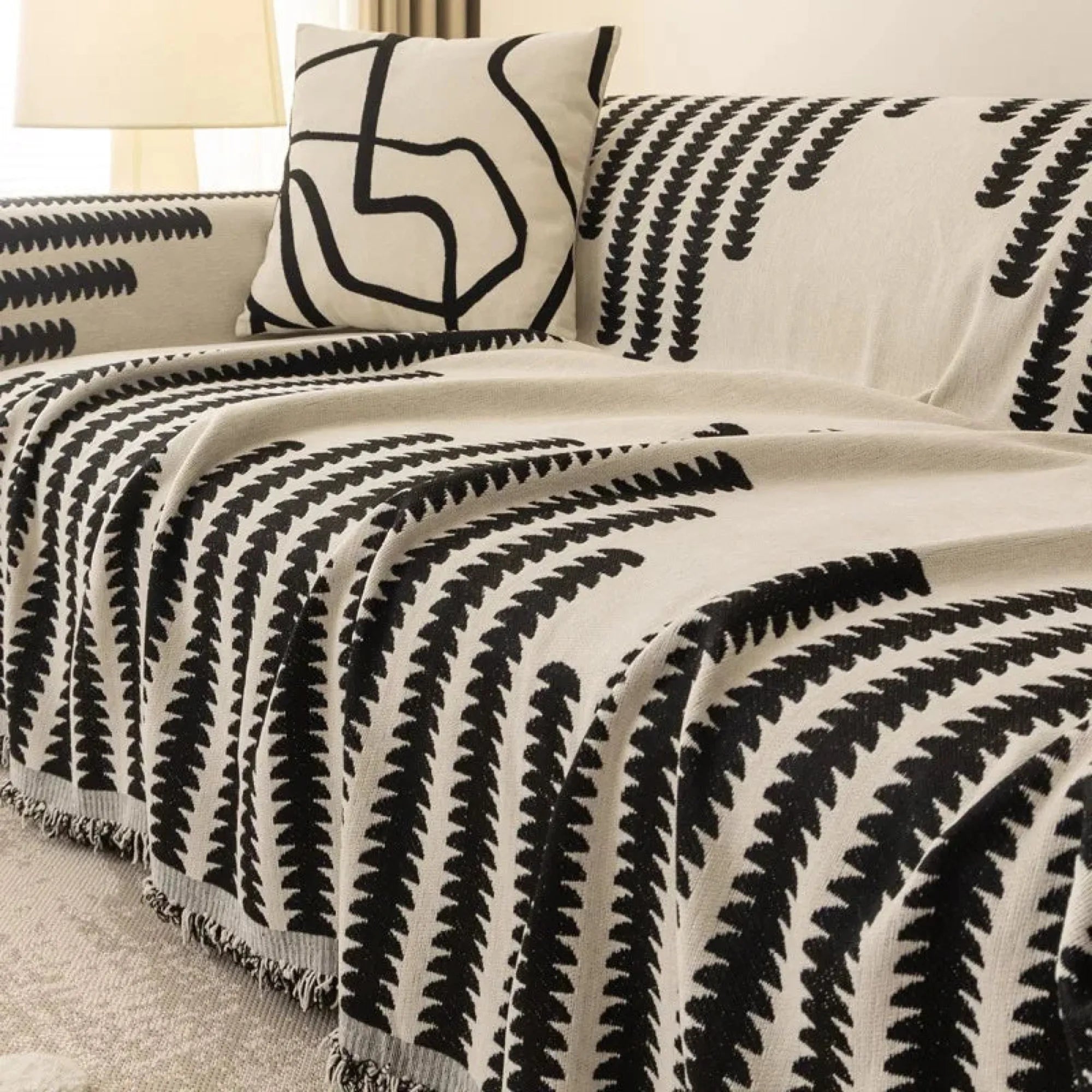 All-Season Chenille Fabric Anti-Scratch Sofa Cover Slipcover