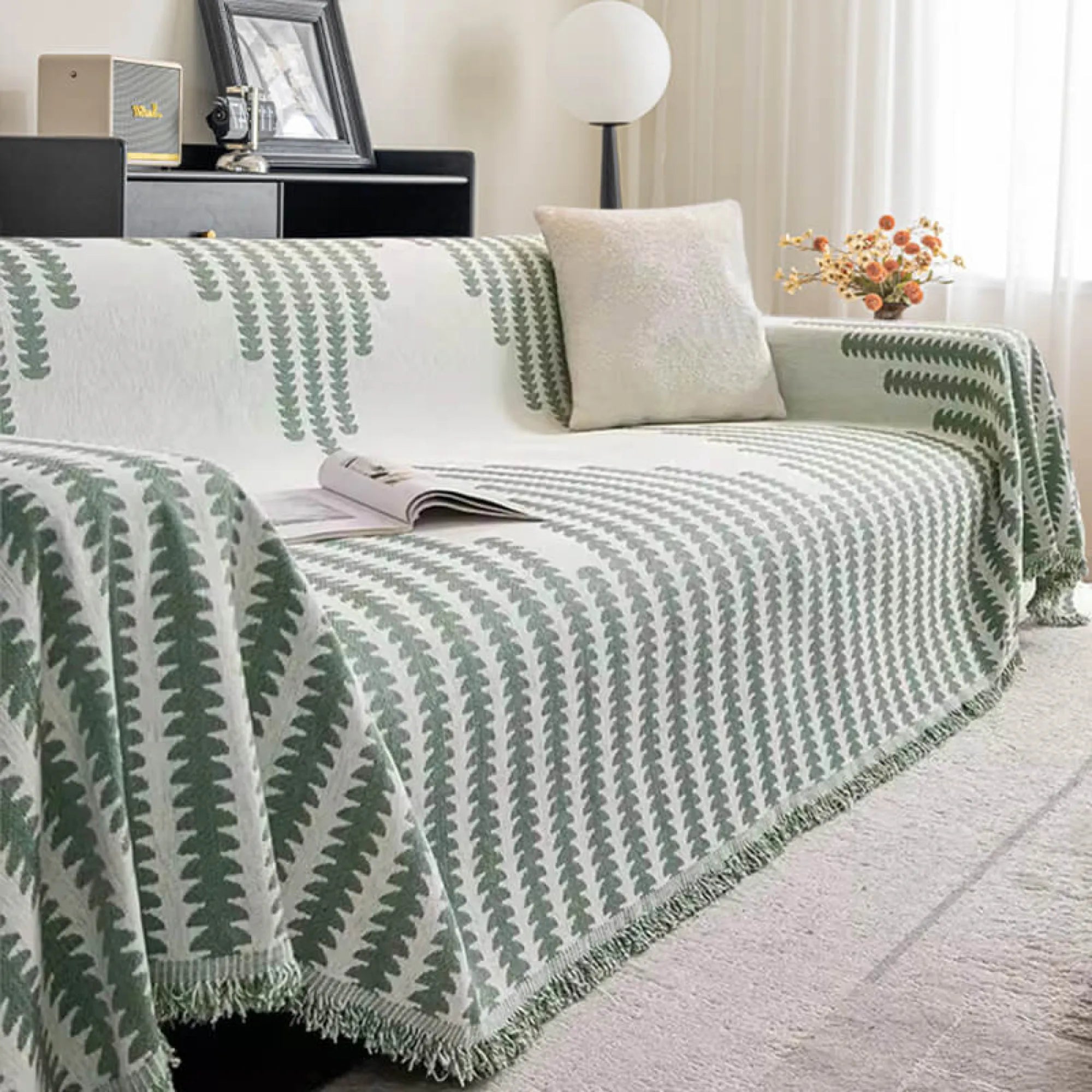 All-Season Chenille Fabric Anti-Scratch Sofa Cover Slipcover