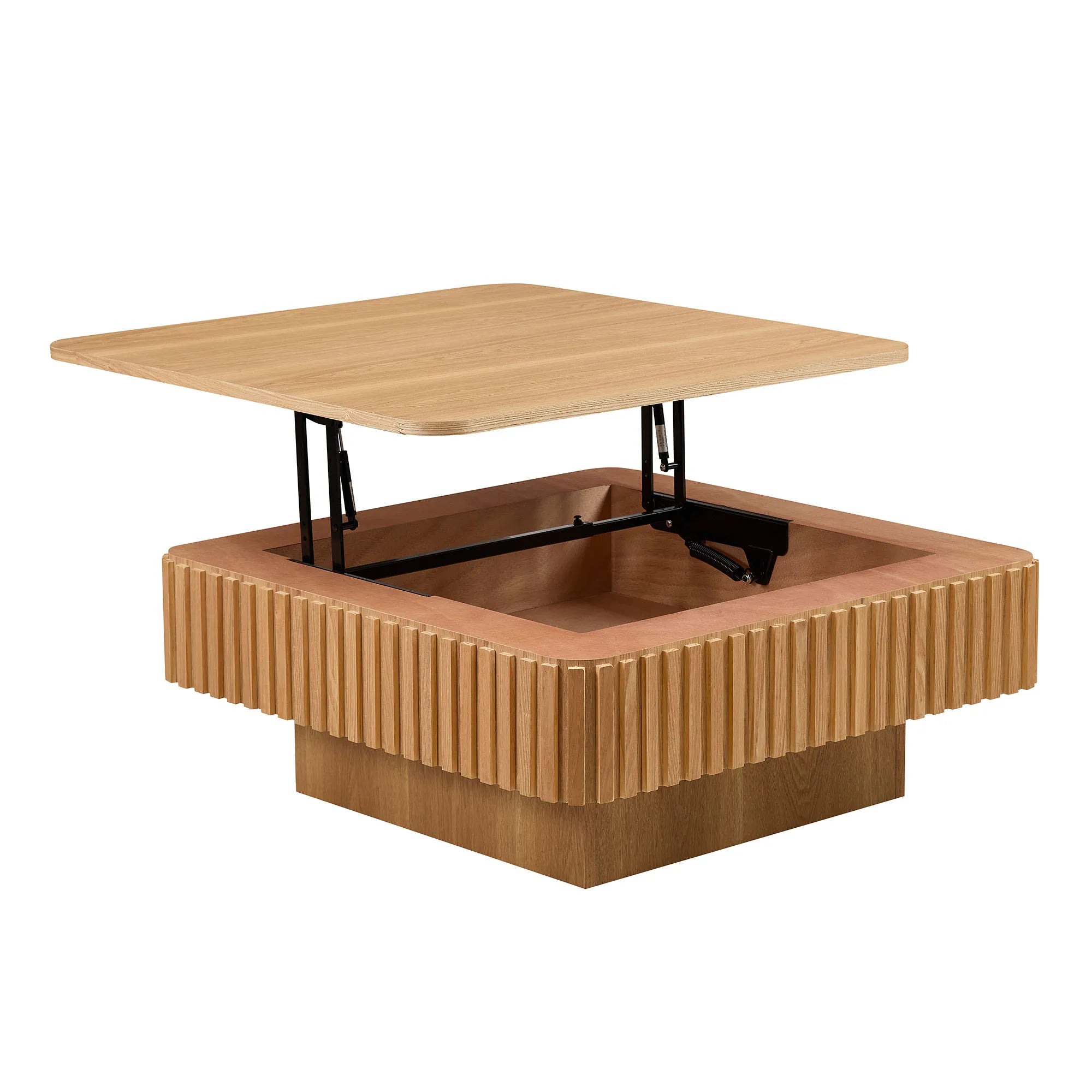 Arlo – Modern Square Lift Top Coffee Table with Storage