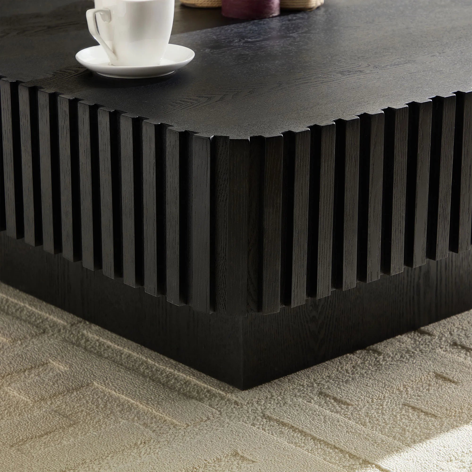 Arlo – Modern Square Drum Coffee Table