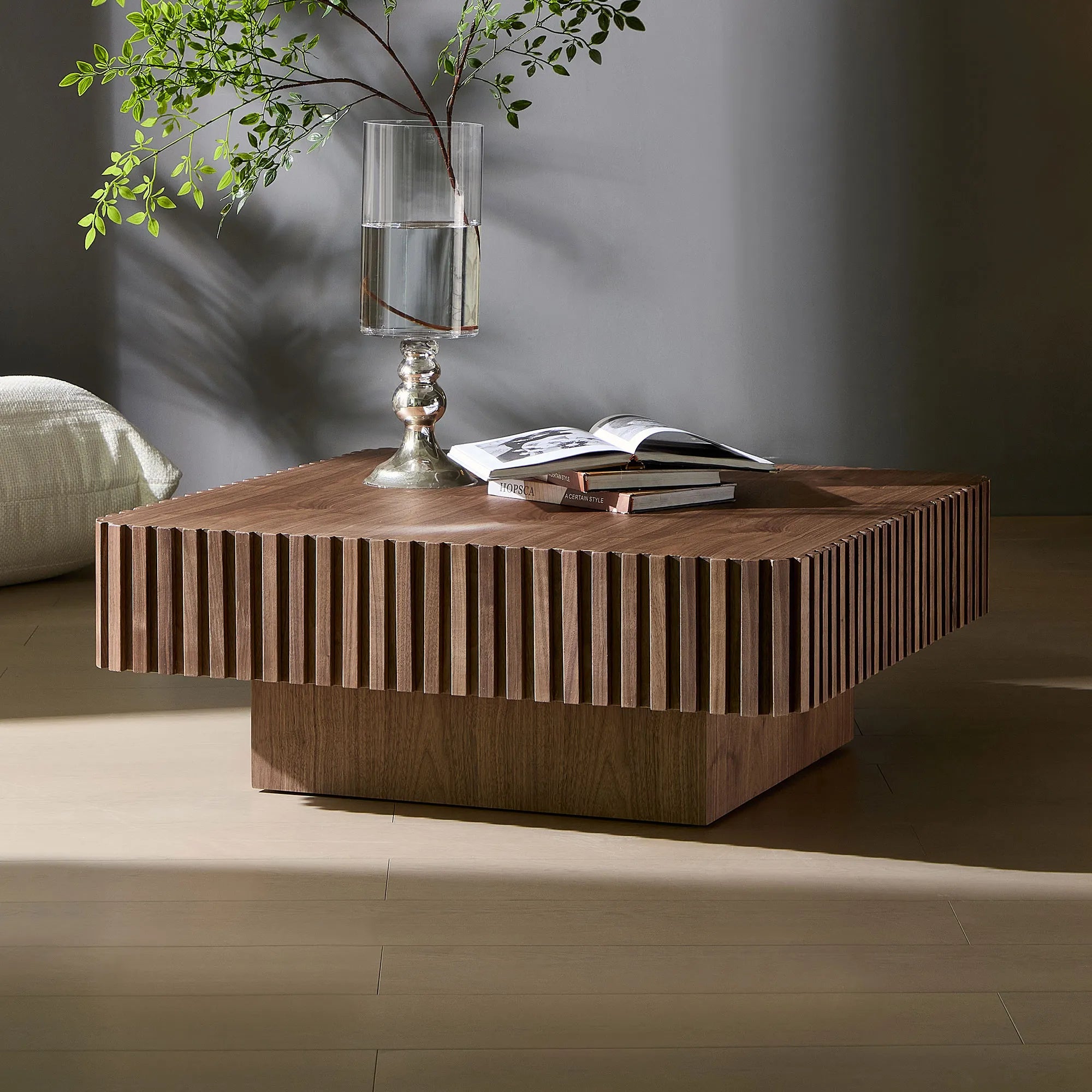 Arlo – Modern Square Drum Coffee Table