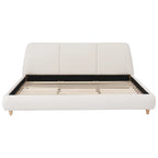 Aurora – Modern Upholstered Bed Frame with Linen Fabric
