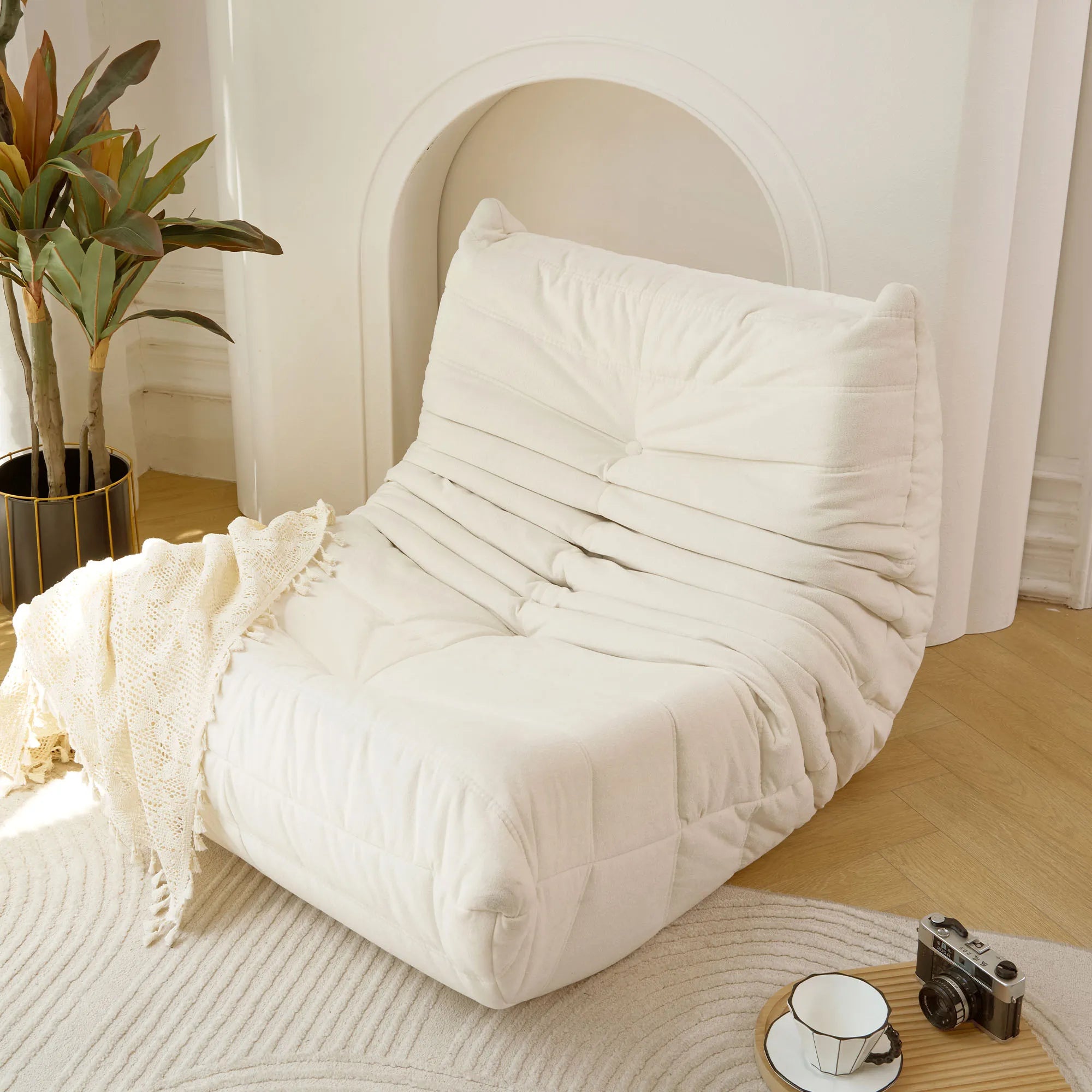 Bean Bag Lazy Sofa Chair with Memory Foam