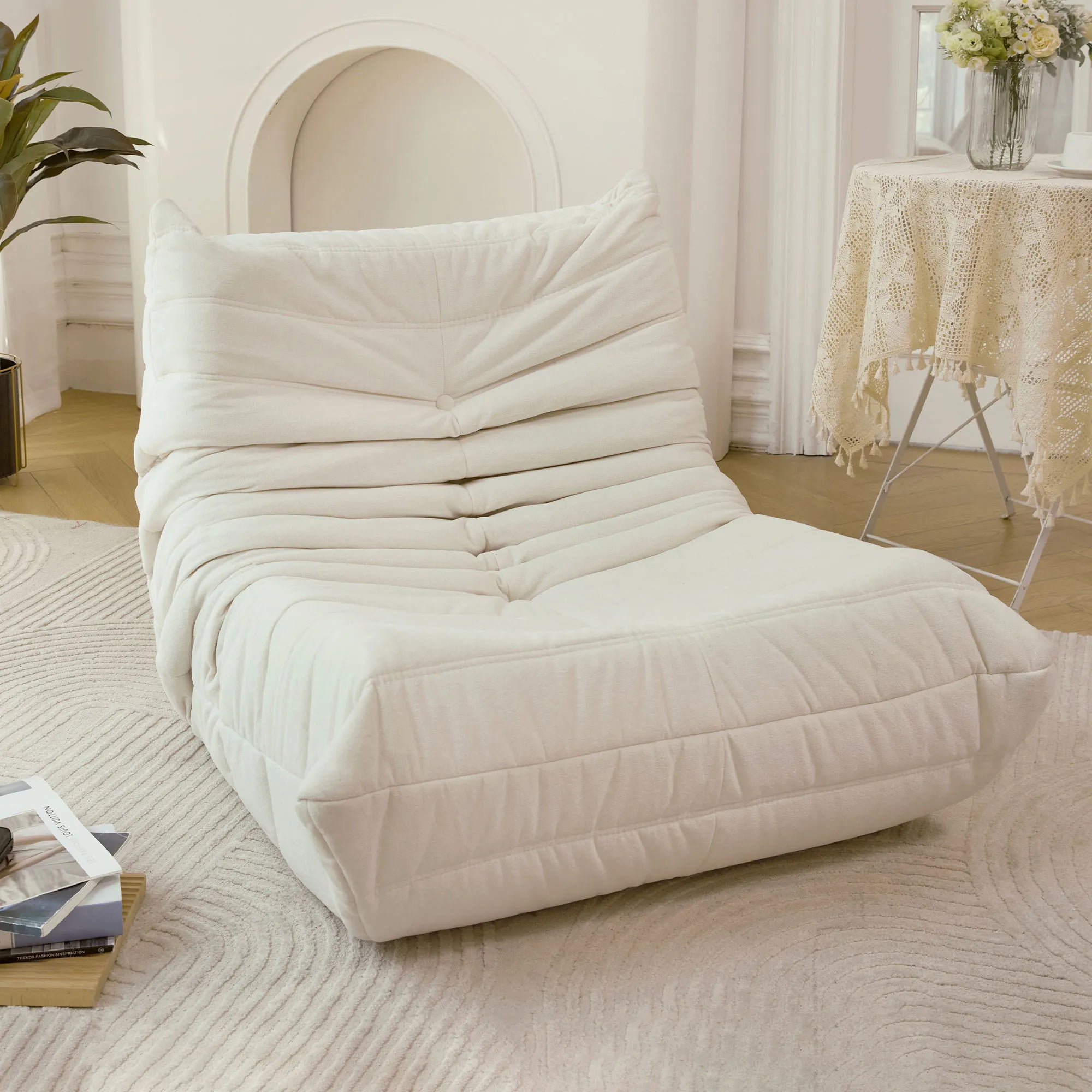 Bean Bag Lazy Sofa Chair with Memory Foam