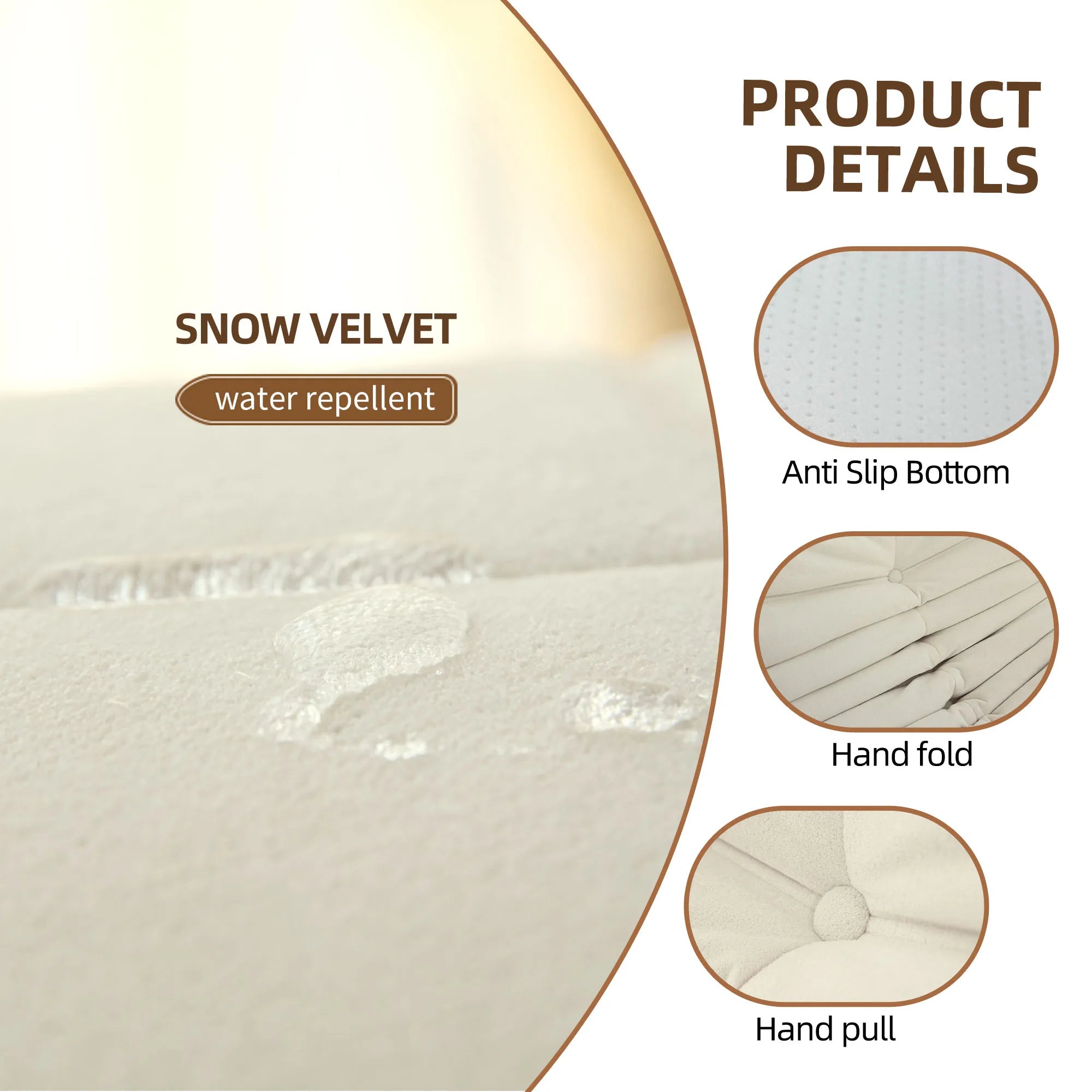 Bean Bag Lazy Sofa Chair with Memory Foam