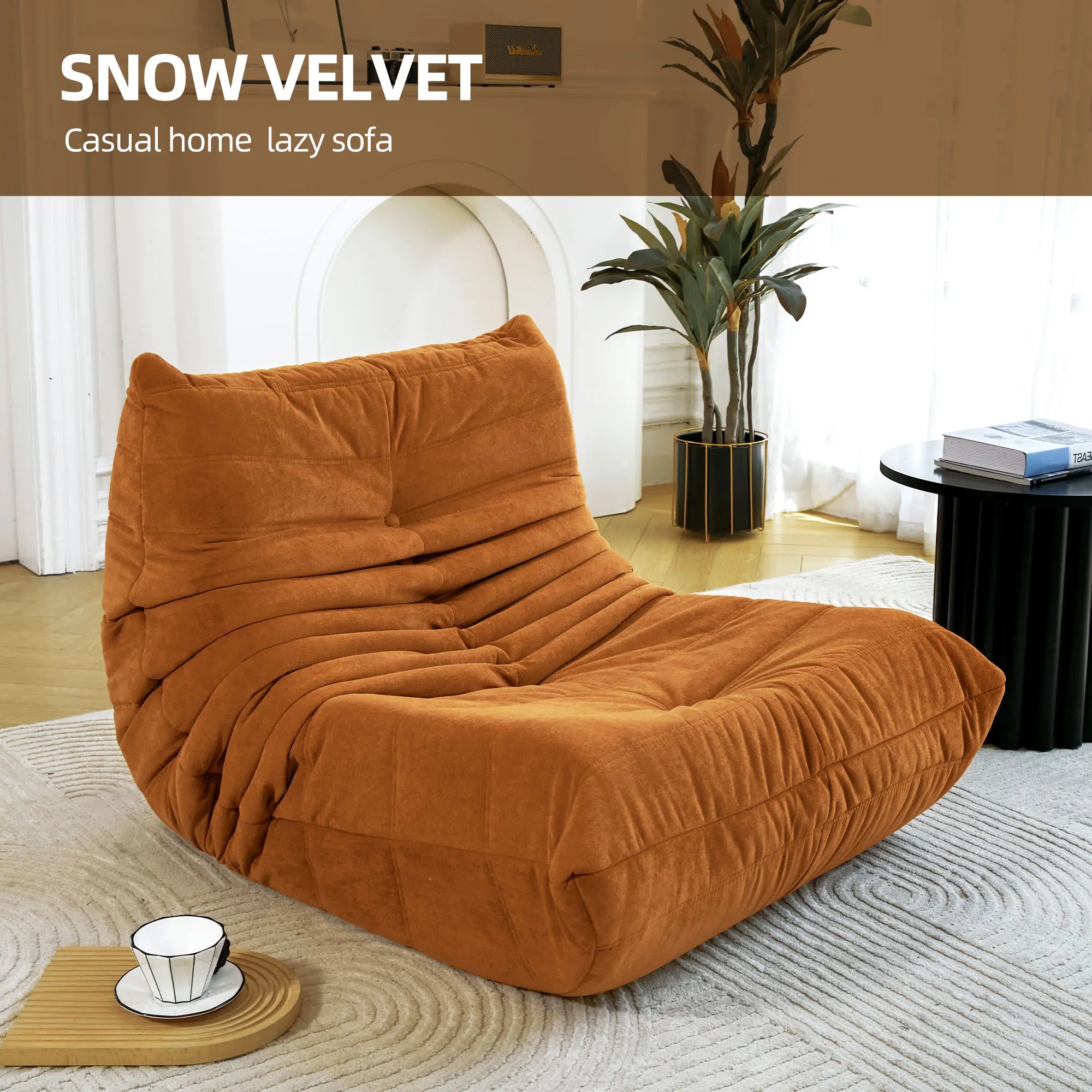 Bean Bag Lazy Sofa Chair with Memory Foam
