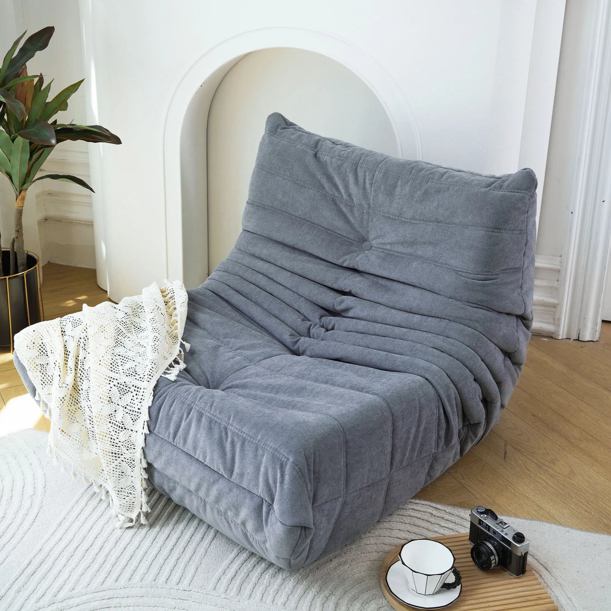 Bean Bag Lazy Sofa Chair with Memory Foam