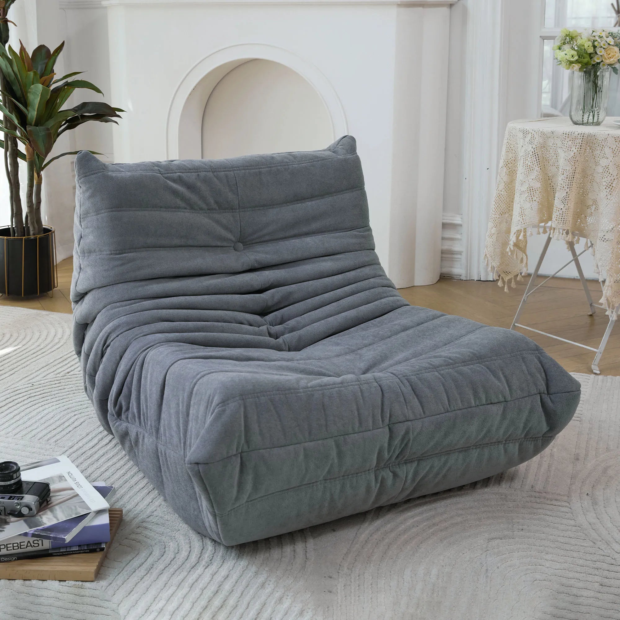 Bean Bag Lazy Sofa Chair with Memory Foam