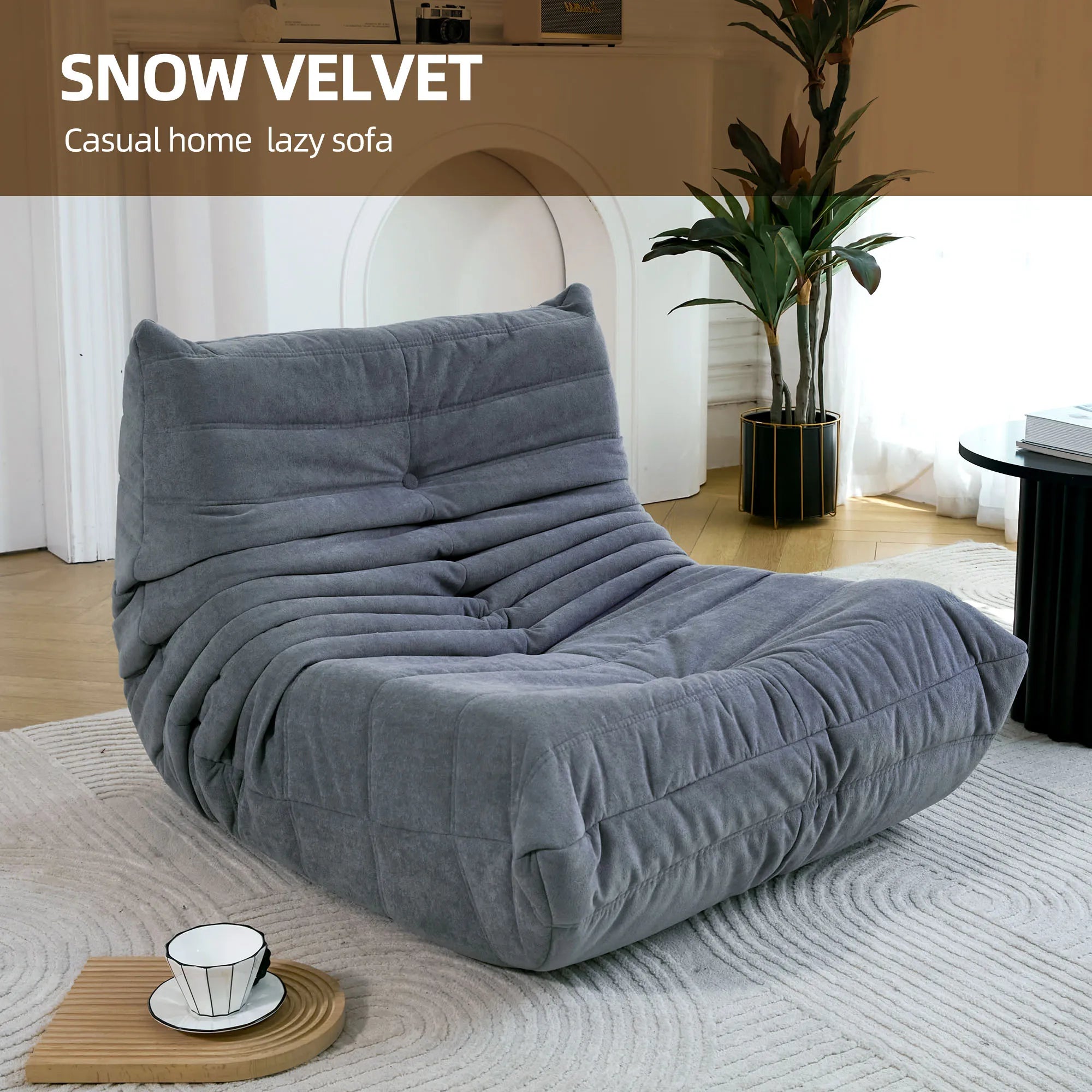 Bean Bag Lazy Sofa Chair with Memory Foam