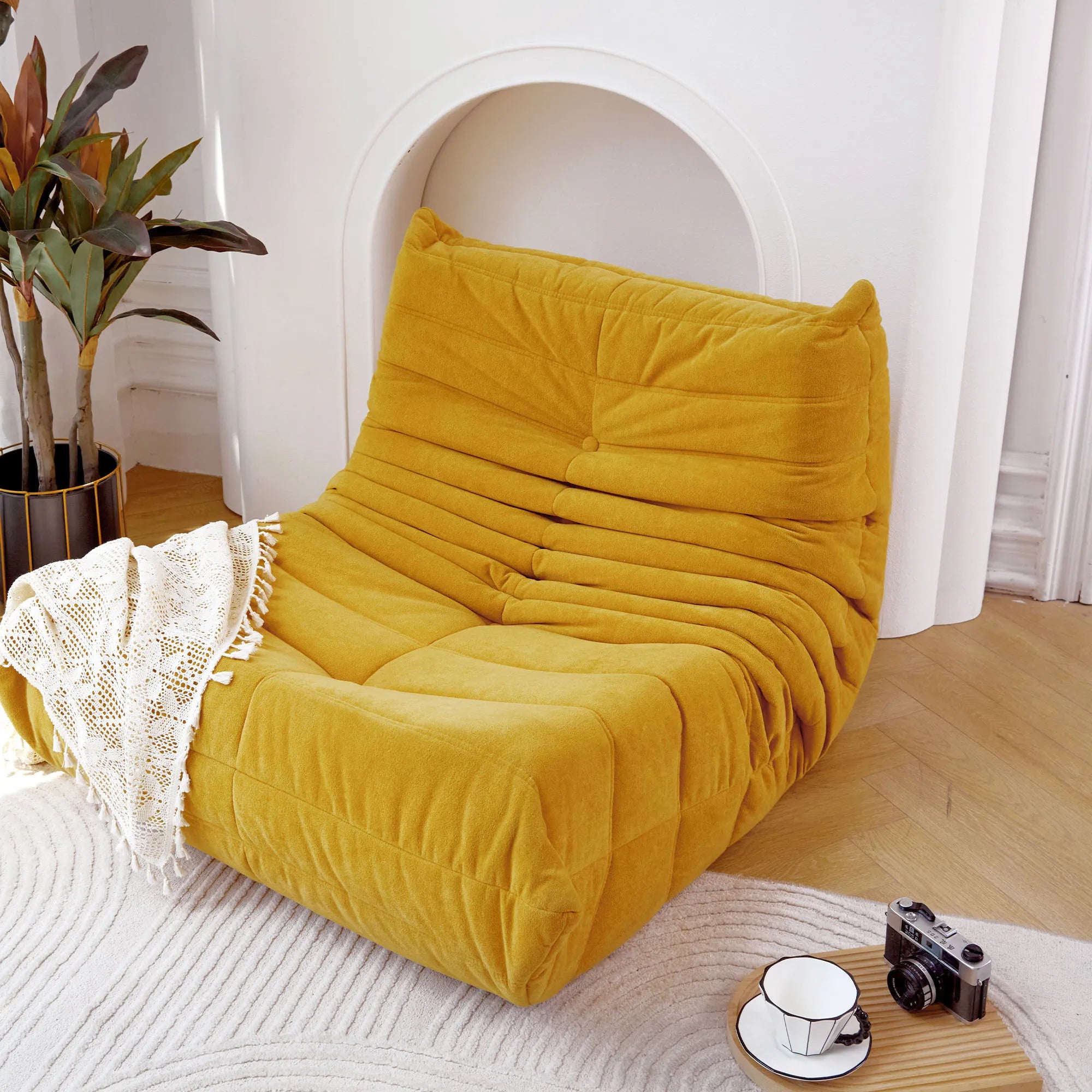 Bean Bag Lazy Sofa Chair with Memory Foam