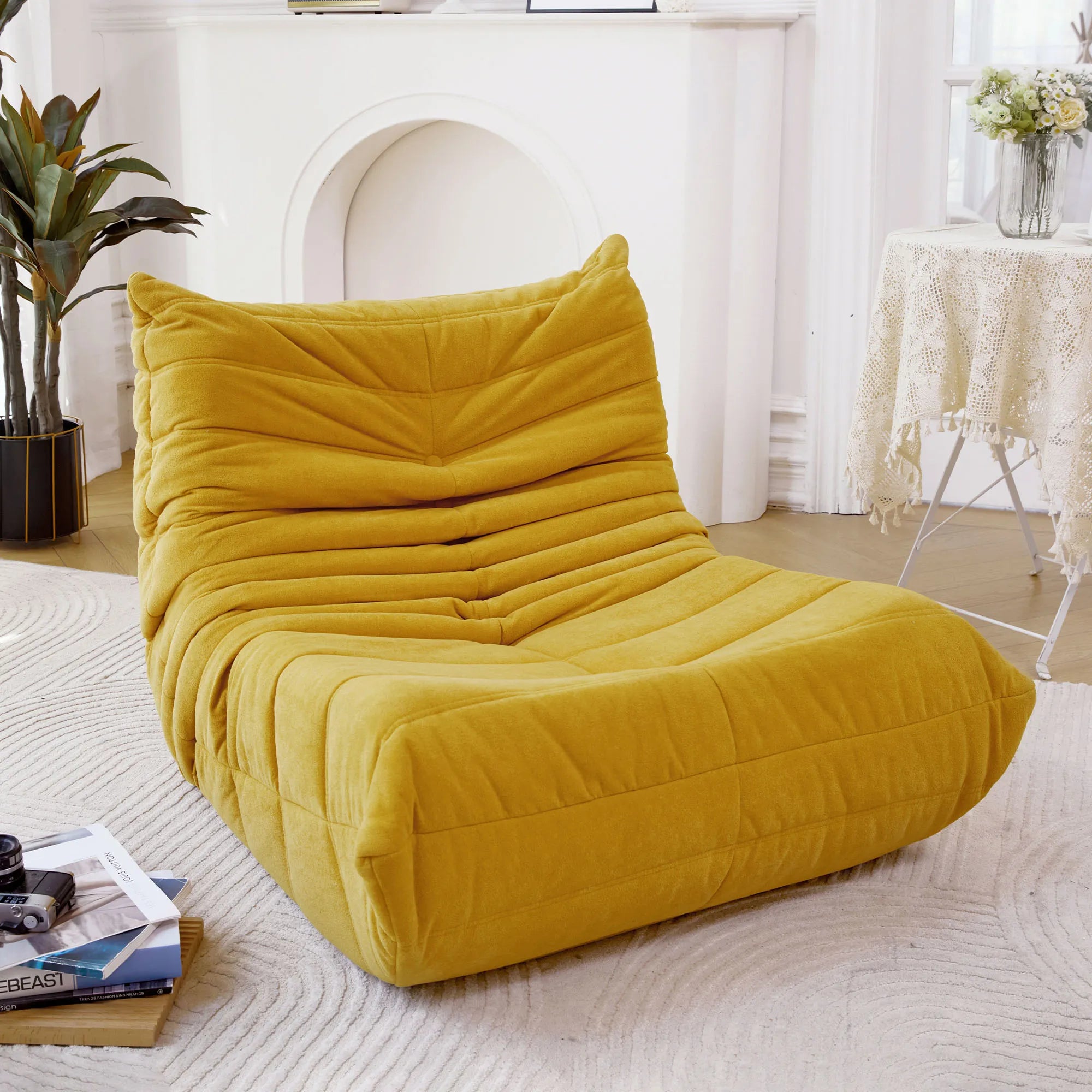 Bean Bag Lazy Sofa Chair with Memory Foam