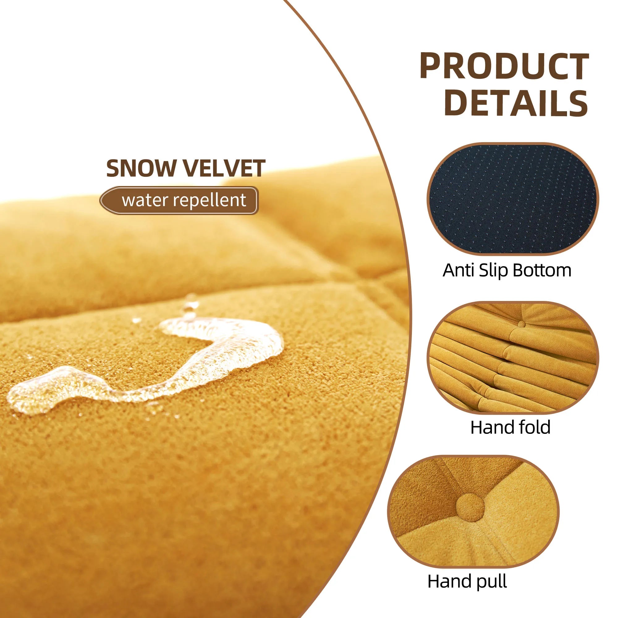 Bean Bag Lazy Sofa Chair with Memory Foam