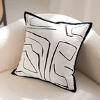 Black And White Throw Pillow Cover