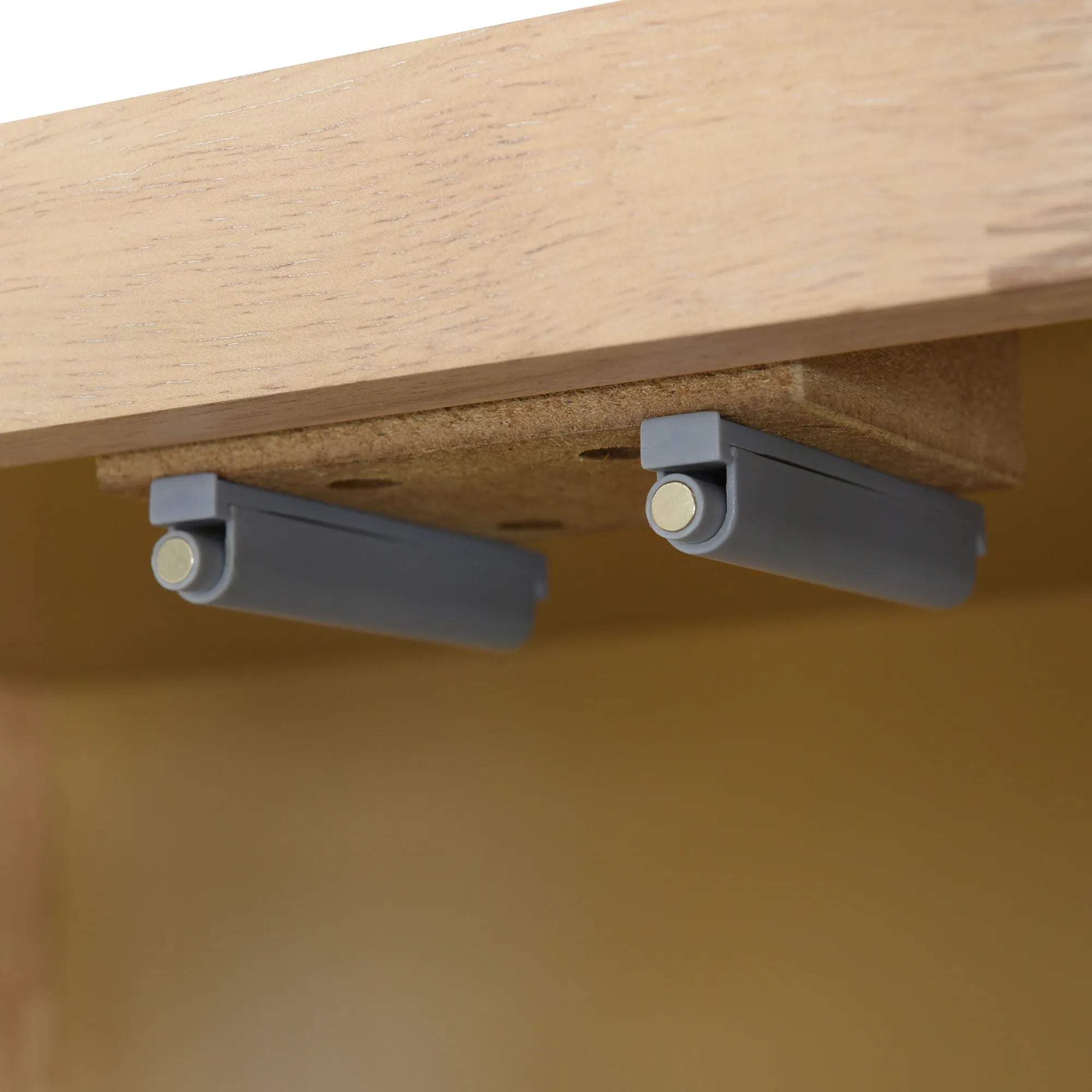 Bohemian Rattan Buffet Storage Cabinet with Adjustable Shelves