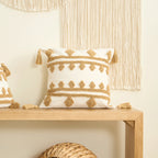 Boho Tassels Throw Pillow Cover