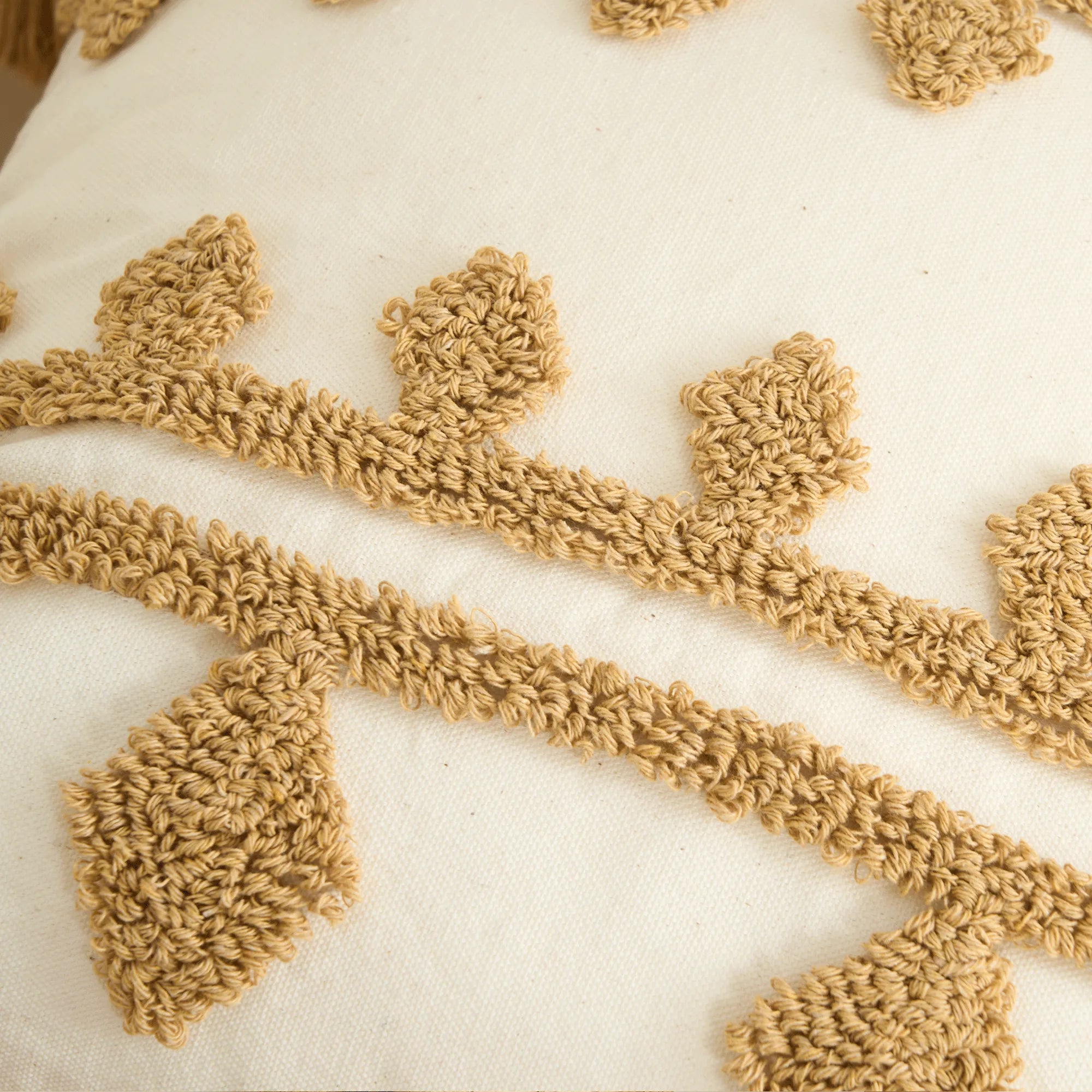 Boho Tassels Throw Pillow Cover