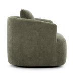 Bouclé 360° Swivel Barrel Chair, Compressed