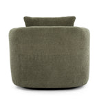 Bouclé 360° Swivel Barrel Chair, Compressed