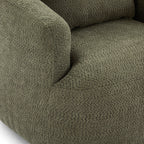 Bouclé 360° Swivel Barrel Chair, Compressed