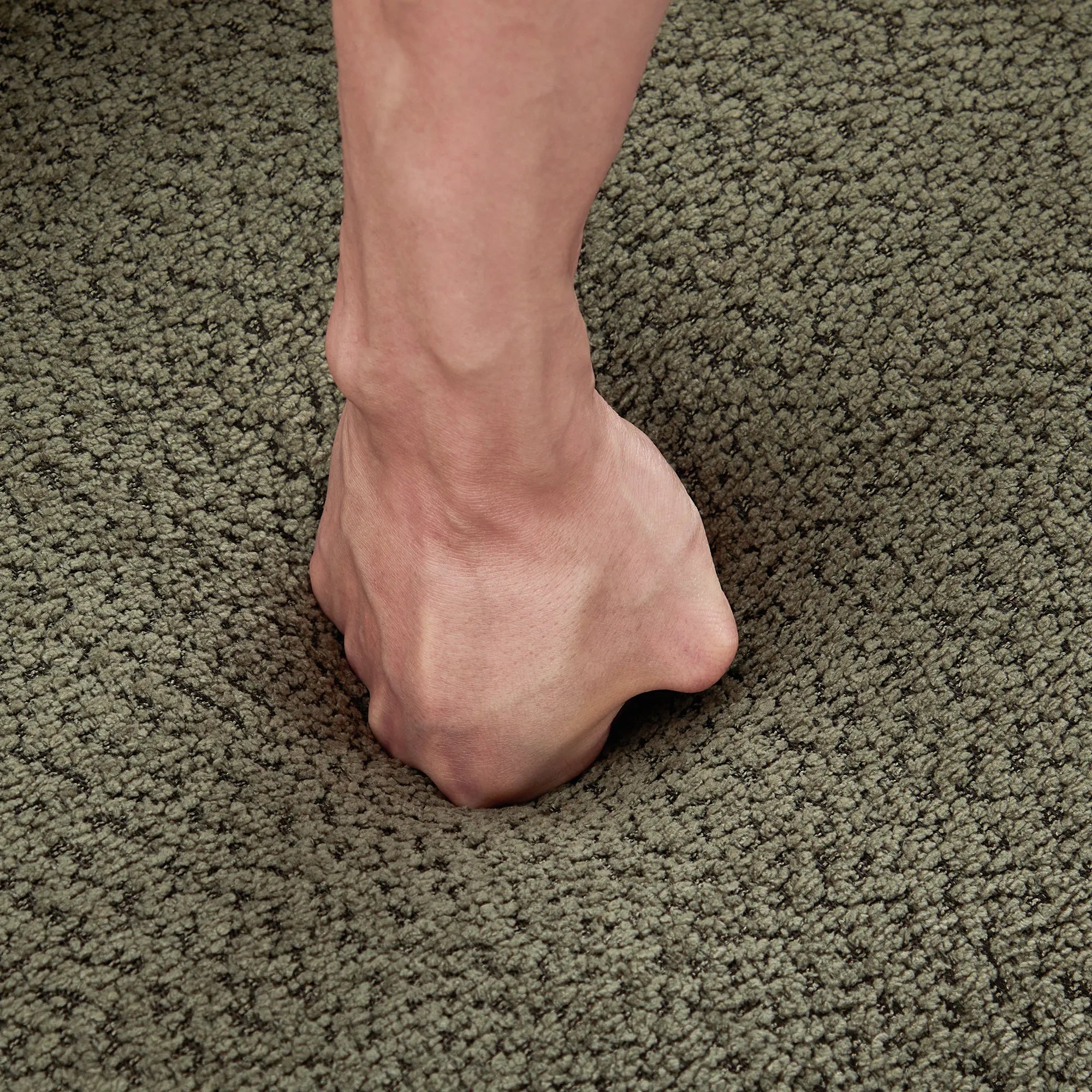 Bouclé 360° Swivel Barrel Chair, Compressed