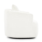 Bouclé 360° Swivel Barrel Chair, Compressed