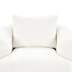 Bouclé 360° Swivel Barrel Chair, Compressed