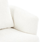 Bouclé 360° Swivel Barrel Chair, Compressed