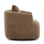 Bouclé 360° Swivel Barrel Chair, Compressed