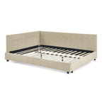 Celeste – Queen Velvet Tufted Bed Frame