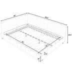 Celeste – Queen Velvet Tufted Bed Frame
