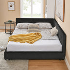 Celeste – Queen Velvet Tufted Bed Frame