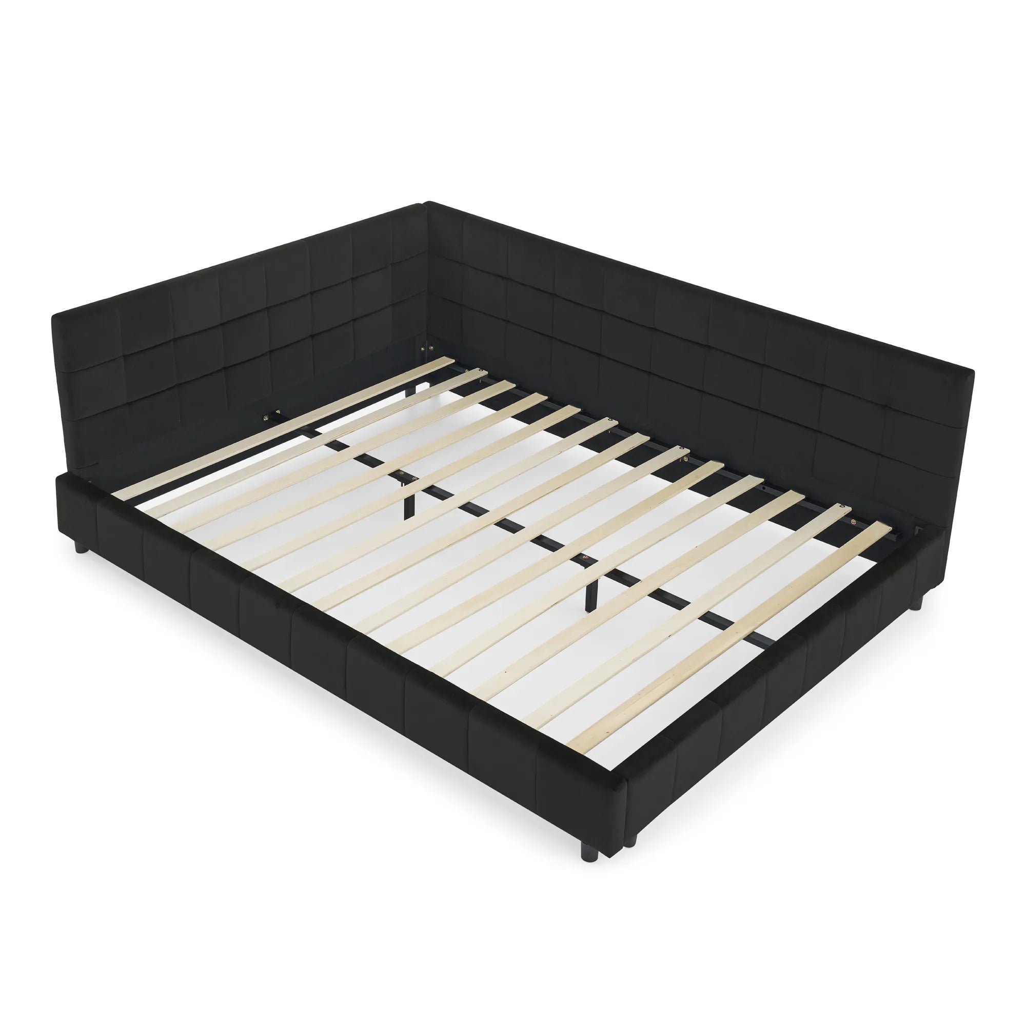 Celeste – Queen Velvet Tufted Bed Frame