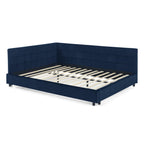 Celeste – Queen Velvet Tufted Bed Frame