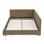 Celeste – Queen Velvet Tufted Bed Frame