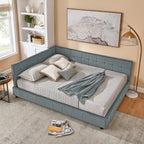 Celeste – Queen Velvet Tufted Bed Frame